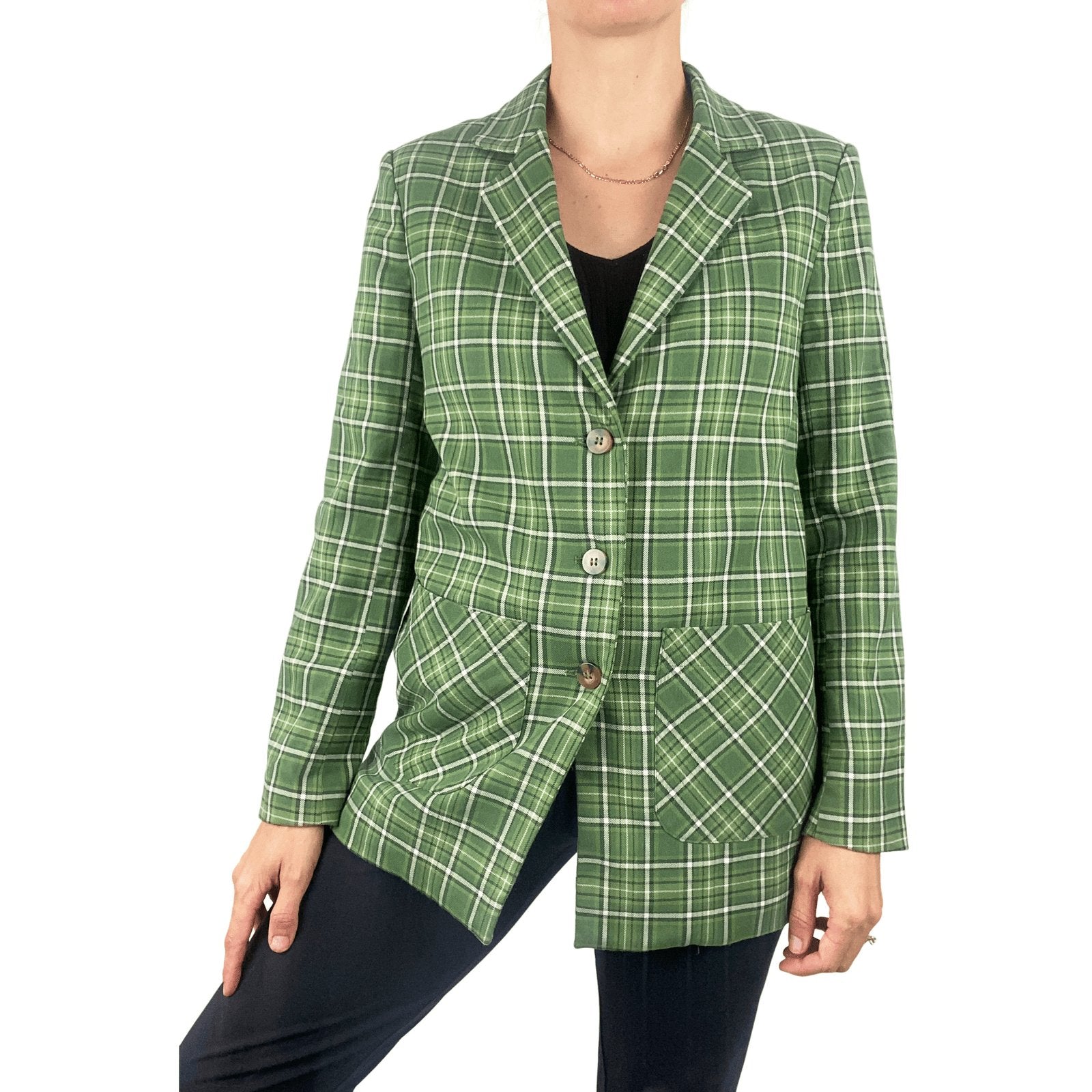 Princess Highway tartan blazer | size 8