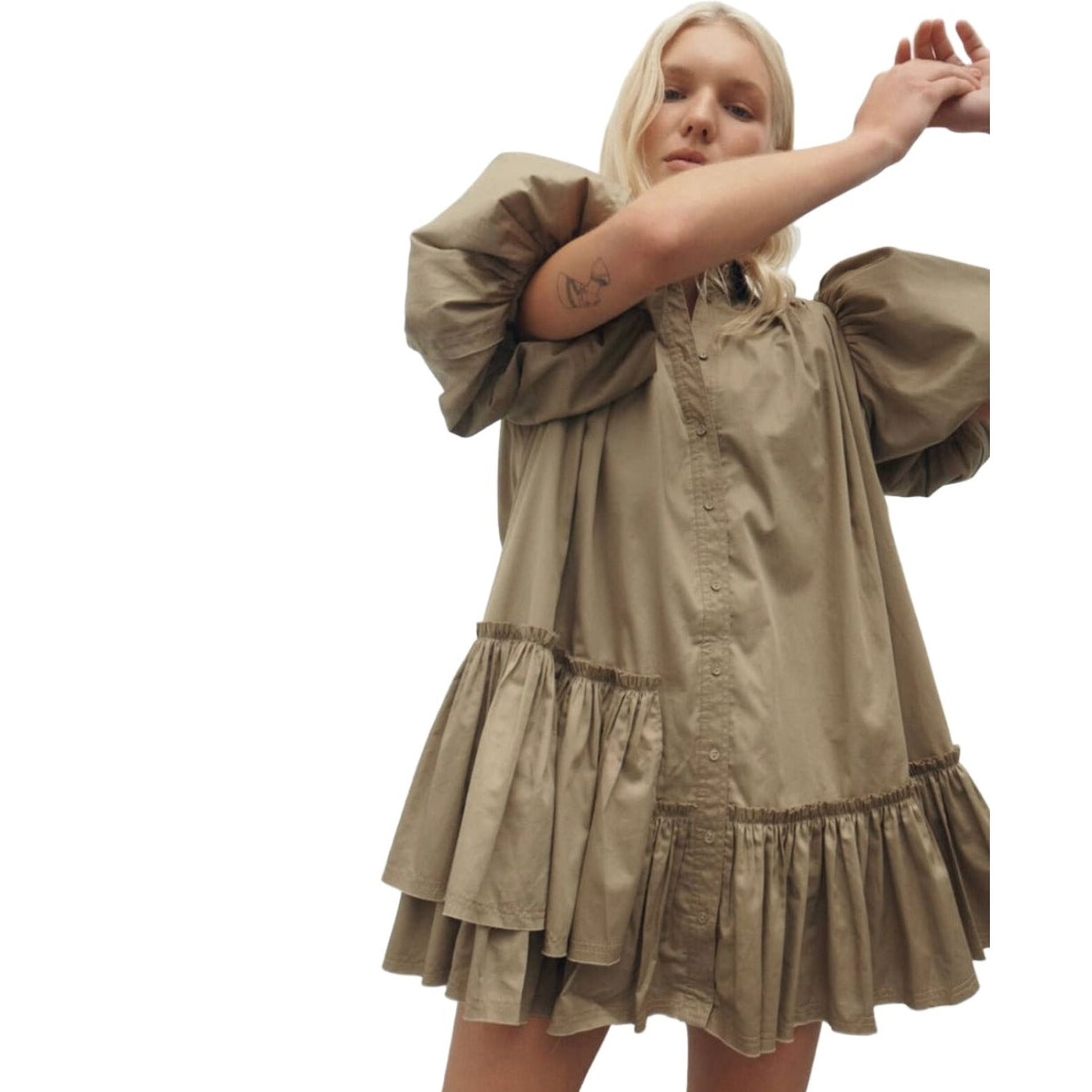 AJE green smock dress | size 12