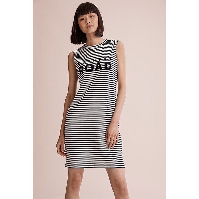 Country Road striped tank dress | size 6-8