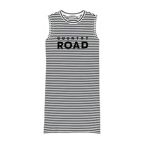 Country Road striped tank dress | size 6-8