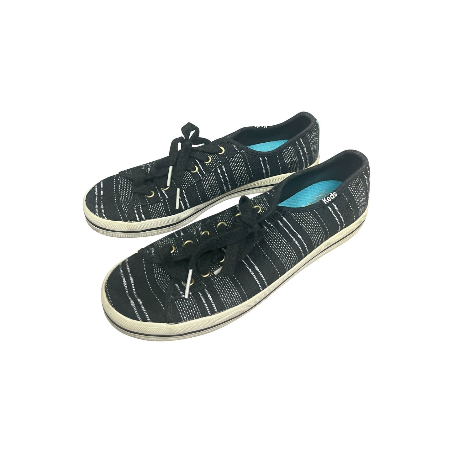 Keds black trainers w white stitch | size 7 or EU 37.5