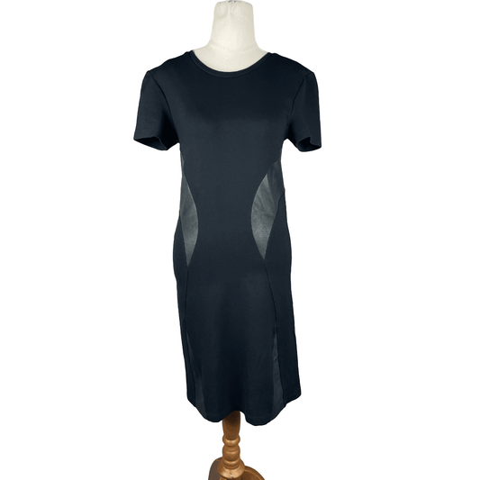 Alexander McQueen black t-shirt dress | size 12-14