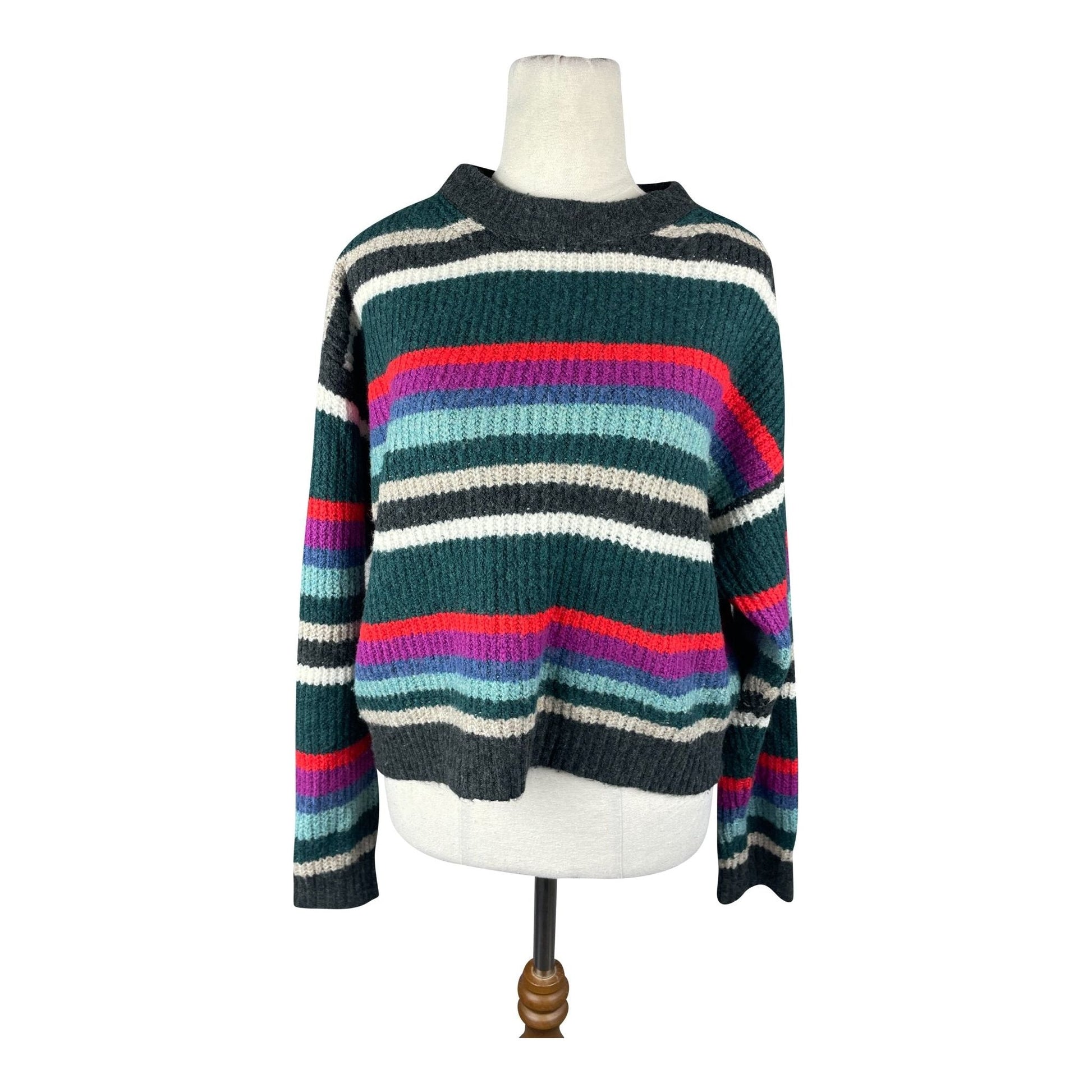 American Eagle multi coloured stripe jumper | size 8