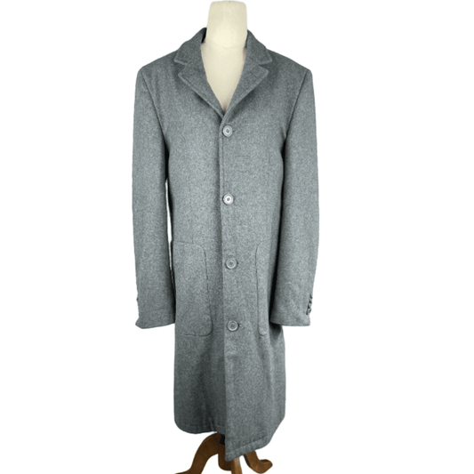 ASOS grey wool-blend coat | size 10-12