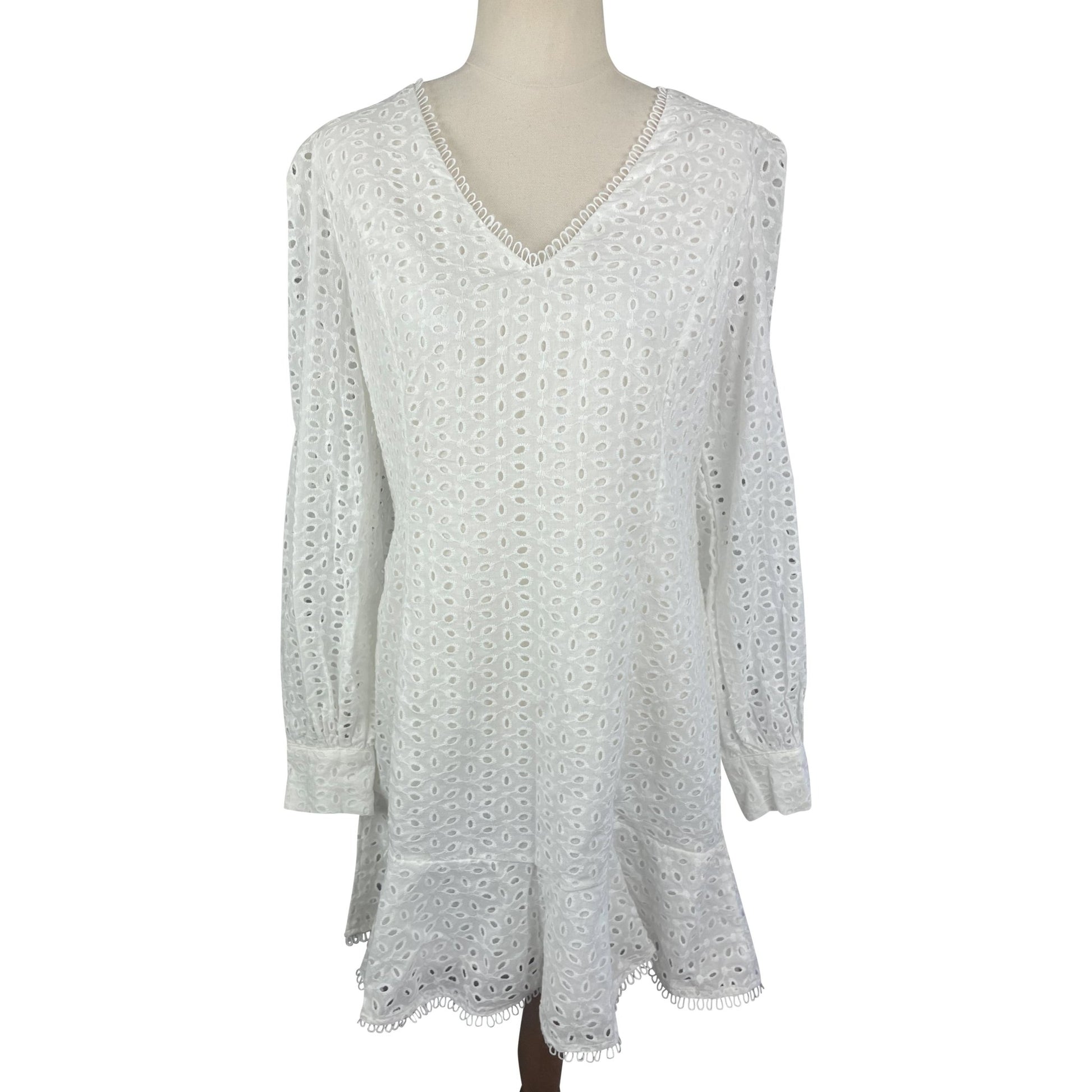 New with label Atmos & Here white broderie dress | size 14