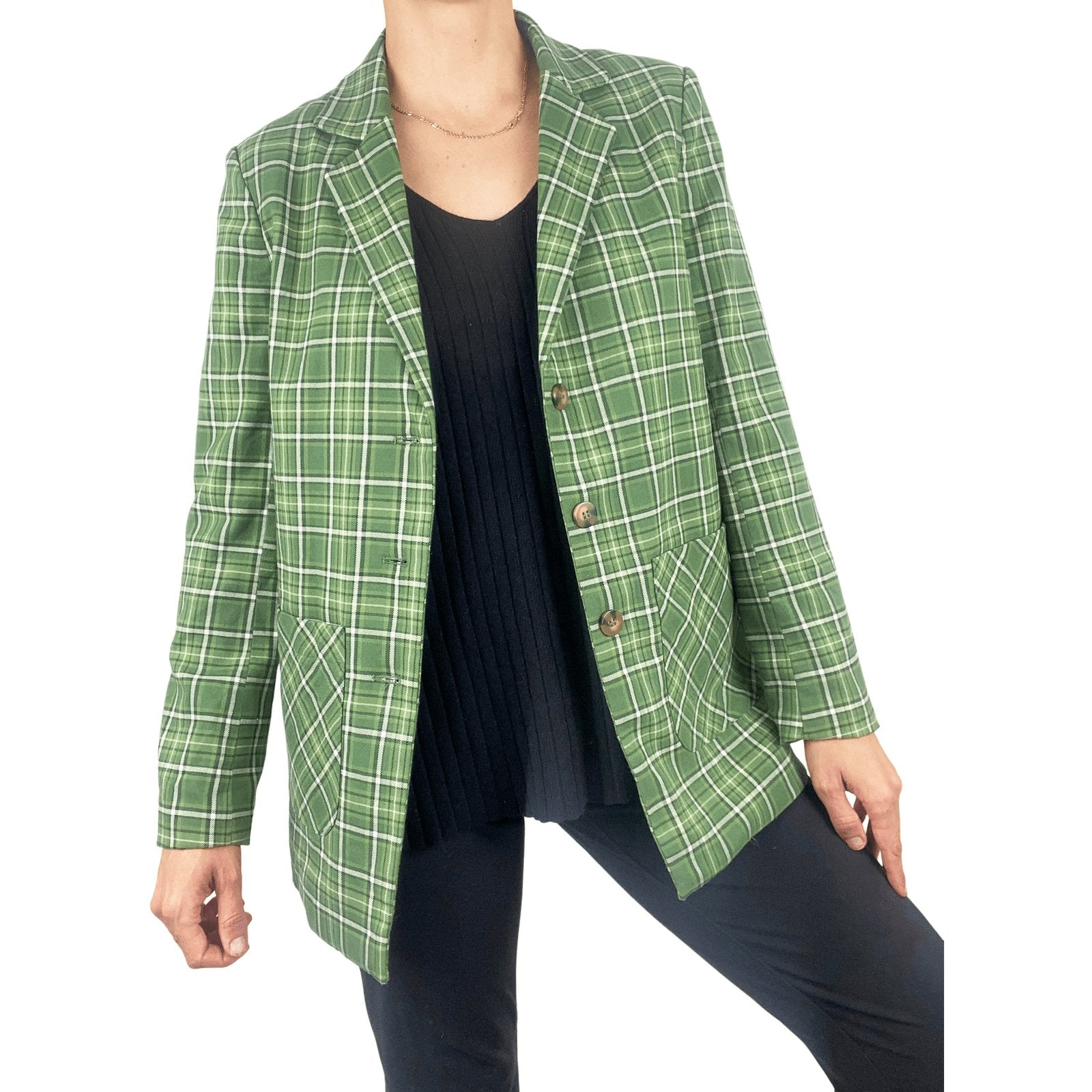 Princess Highway tartan blazer | size 8