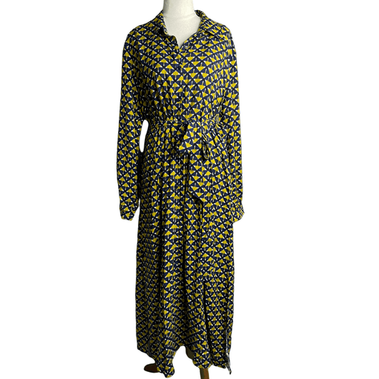 Capture pop of moss shirt dress | size 16