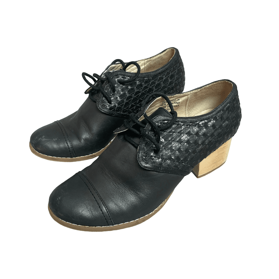 Chaos & Harmony black heeled brogues | size 8.5 or EU39