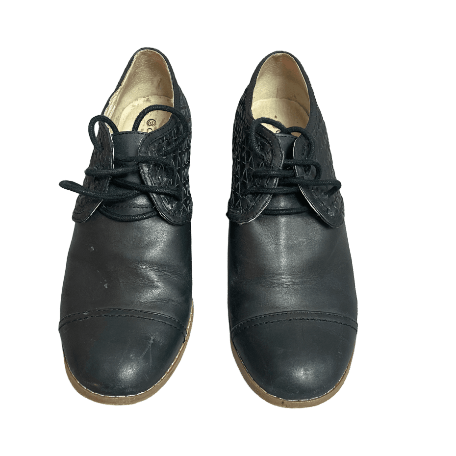 Chaos & Harmony black heeled brogues | size 8.5 or EU39