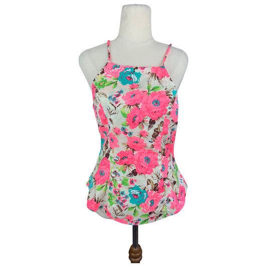 Chica Booti flower print halter vest | size 10