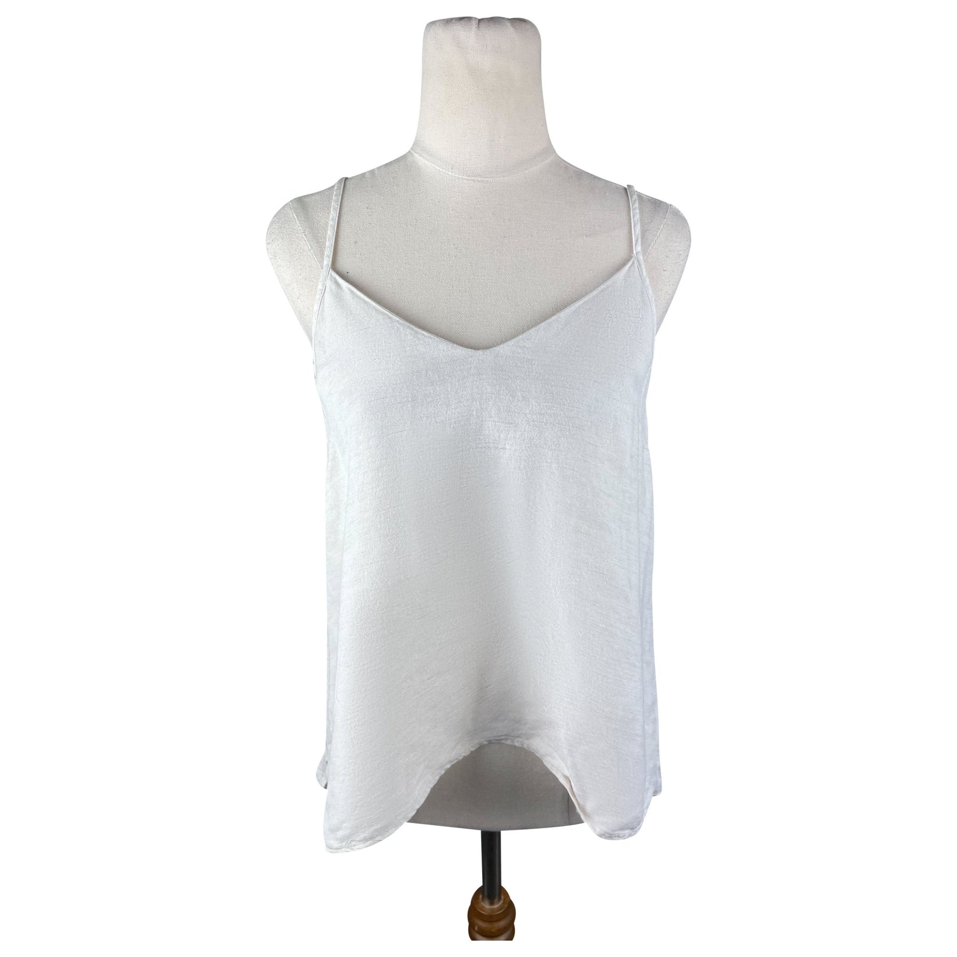 Commoners linen blend cream cami | size 8