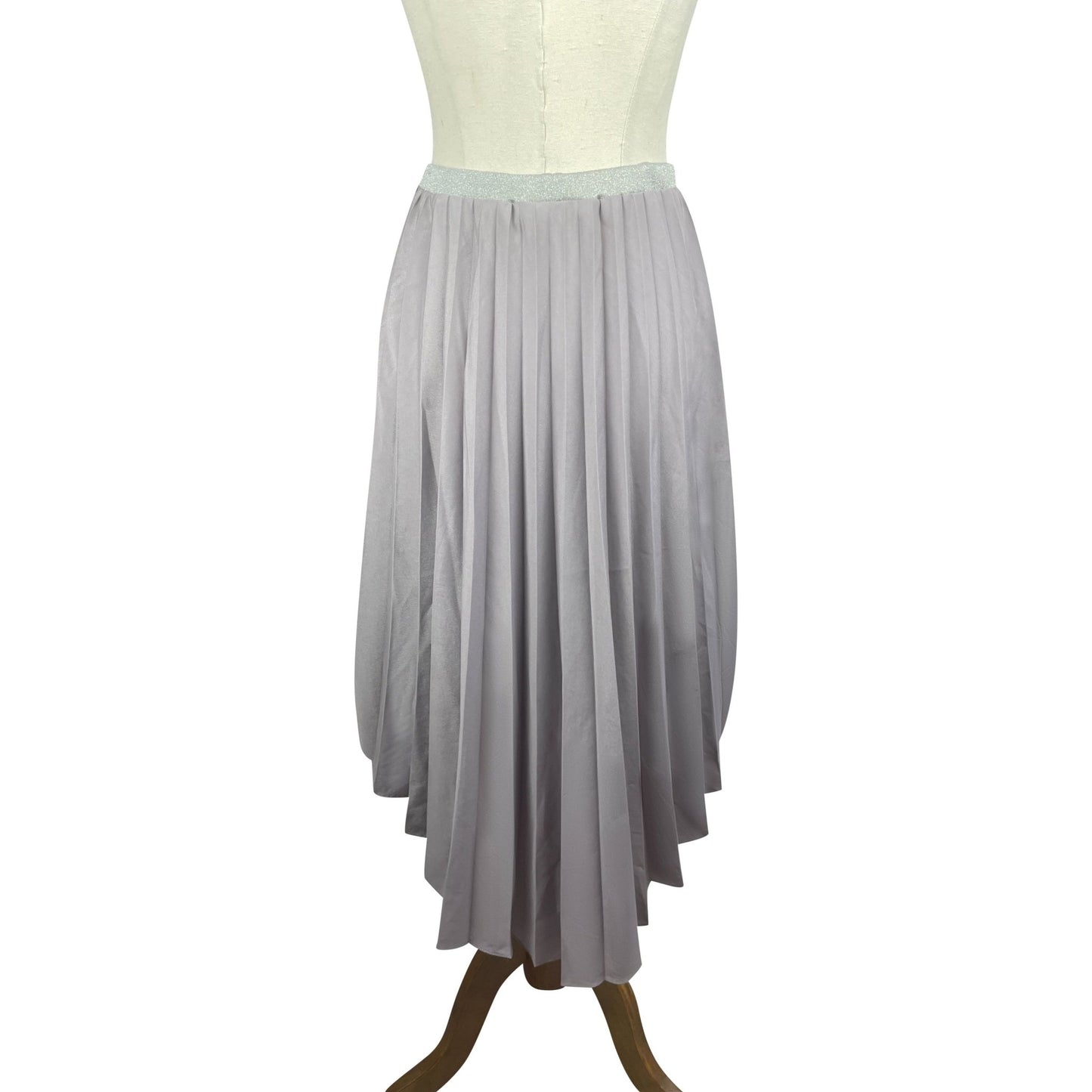 Deborah Sweeney mauve high low pleated skirt | size 8