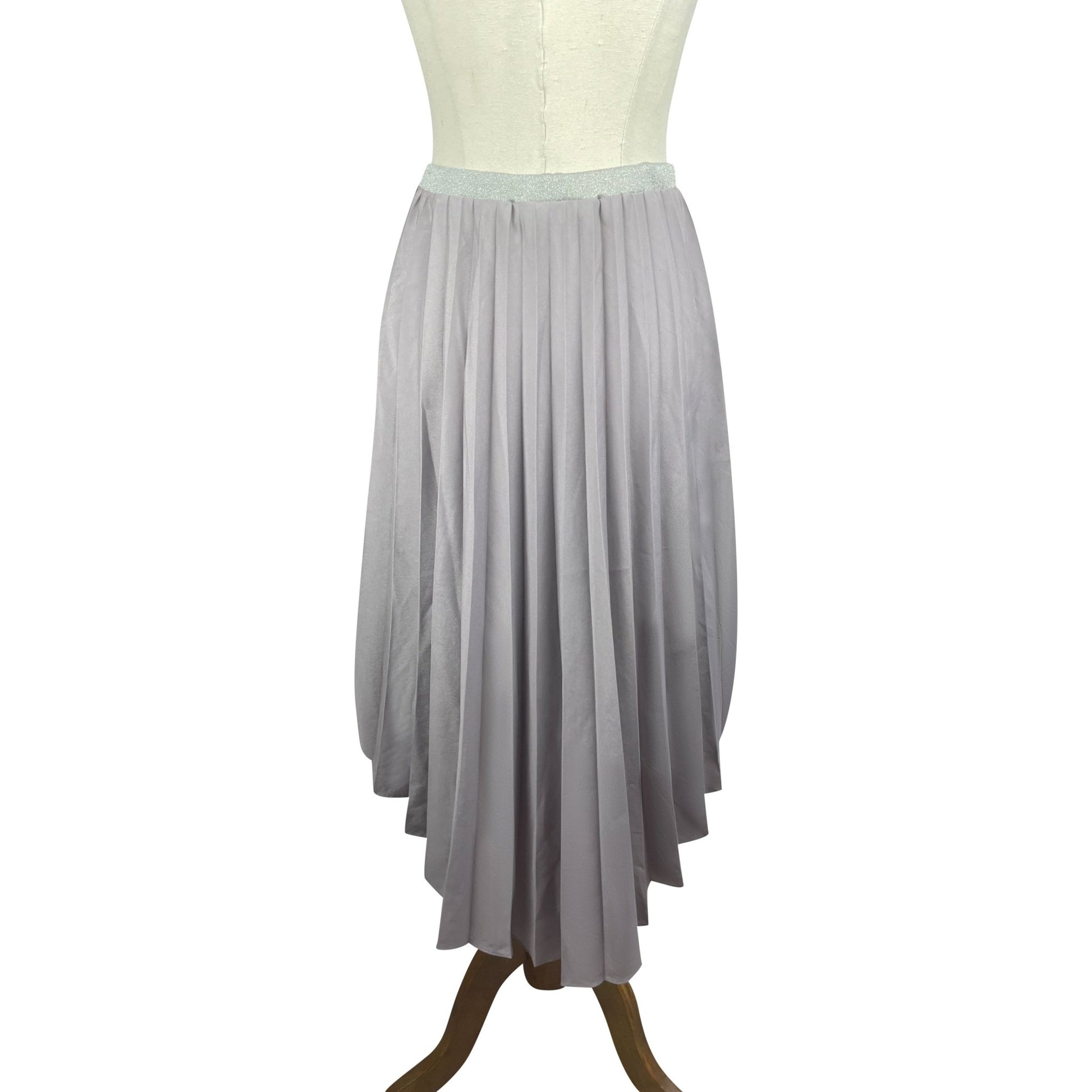 Deborah Sweeney mauve high low pleated skirt | size 8