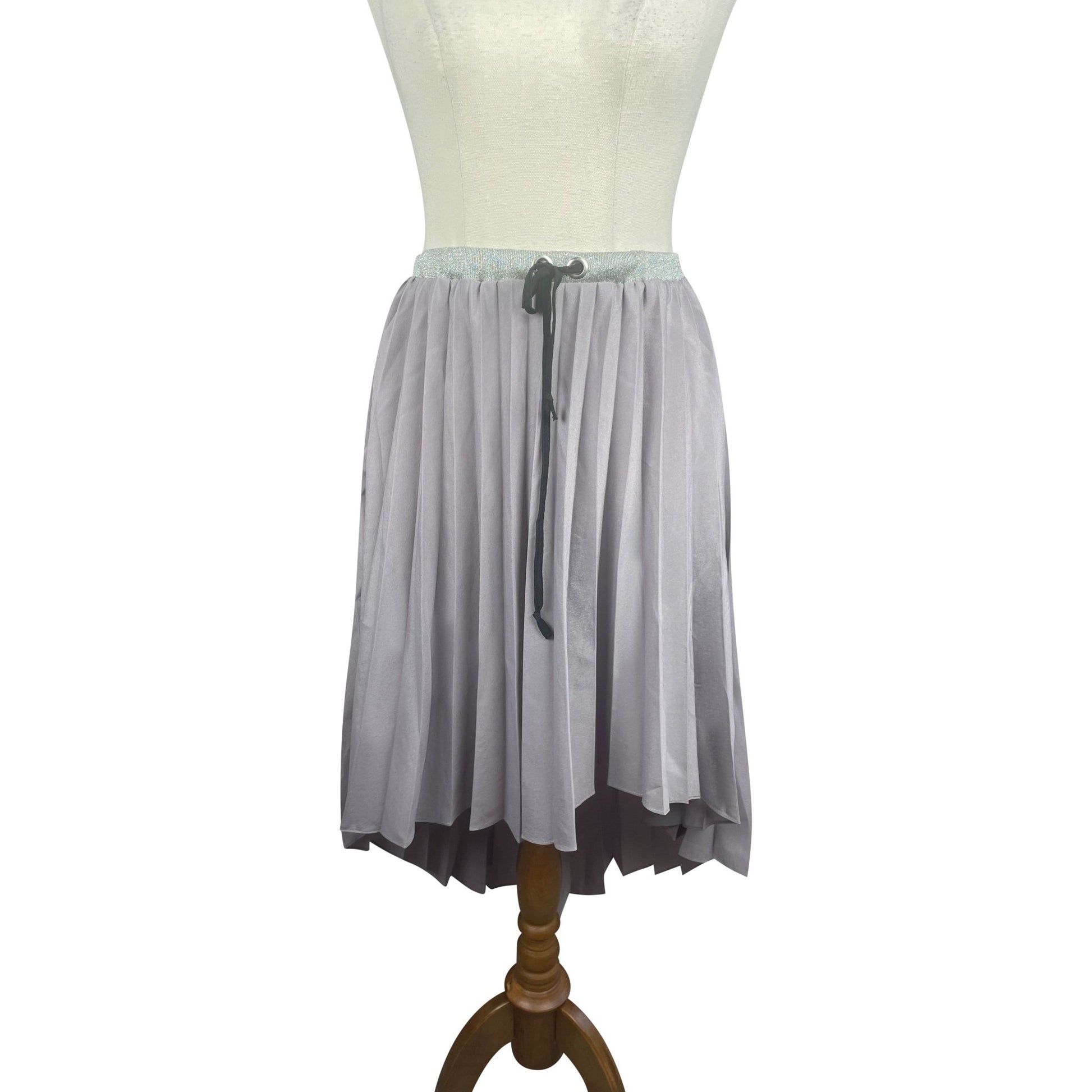 Deborah Sweeney mauve high low pleated skirt | size 8