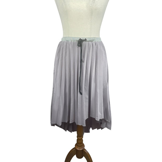 Deborah Sweeney mauve high low pleated skirt | size 8