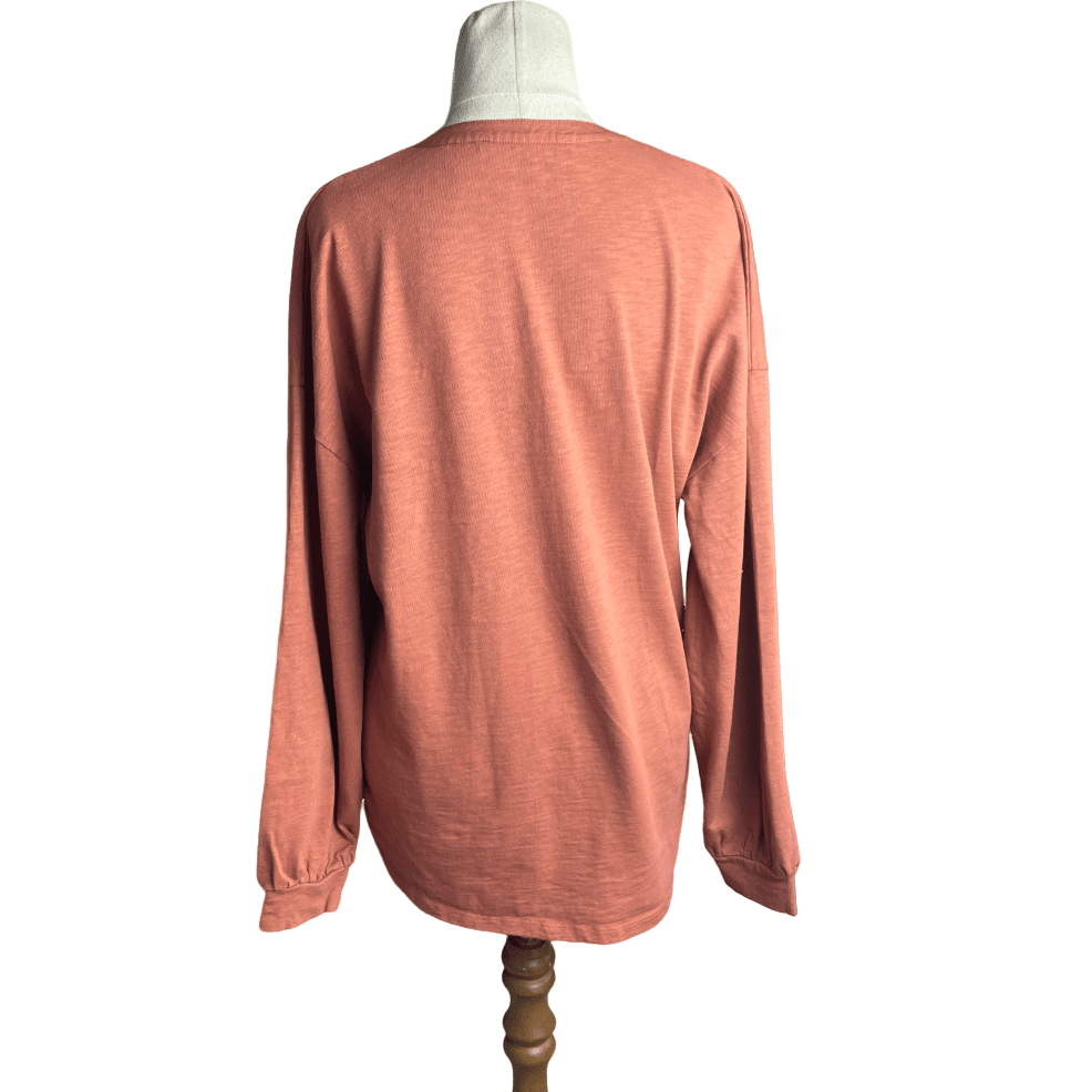 Decjuba burnt orange blouse | size 10-12