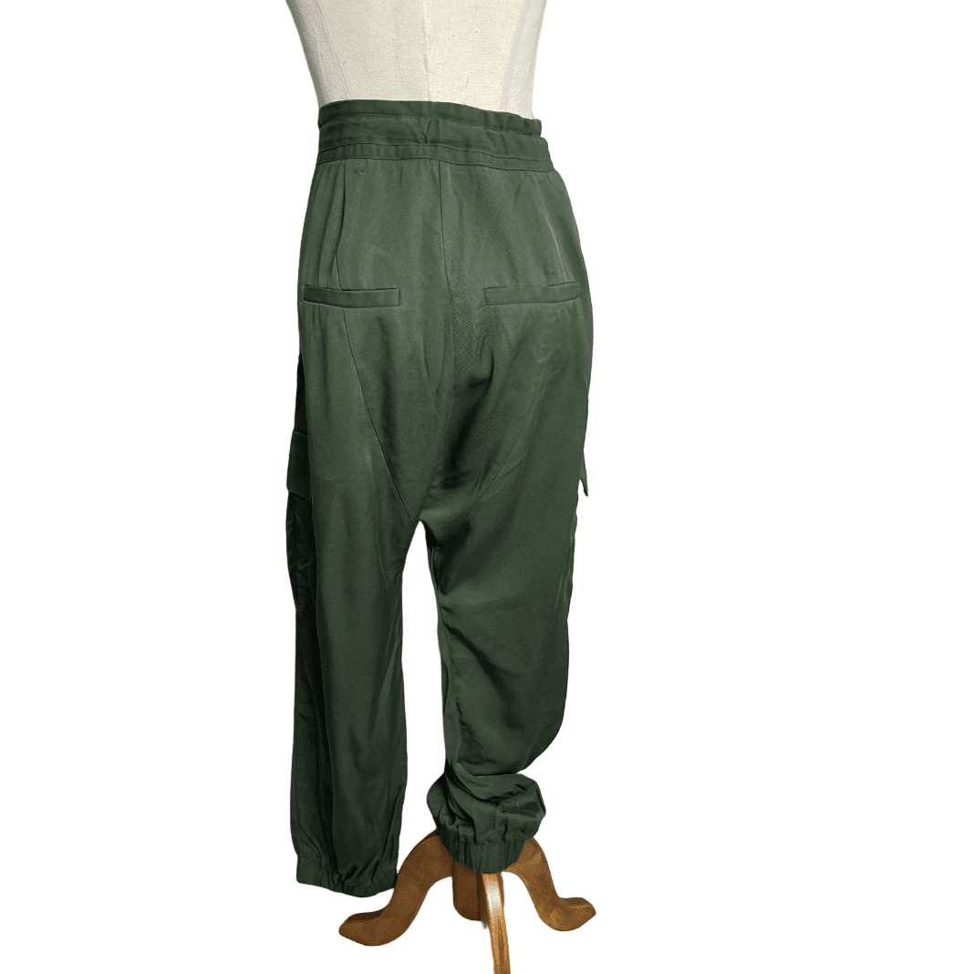 Decjuba khaki dropped crotch cargo pants | size 14