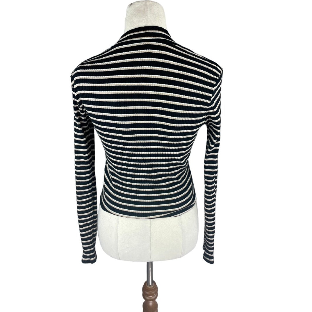 Dotti striped turtle neck jumper | size 6