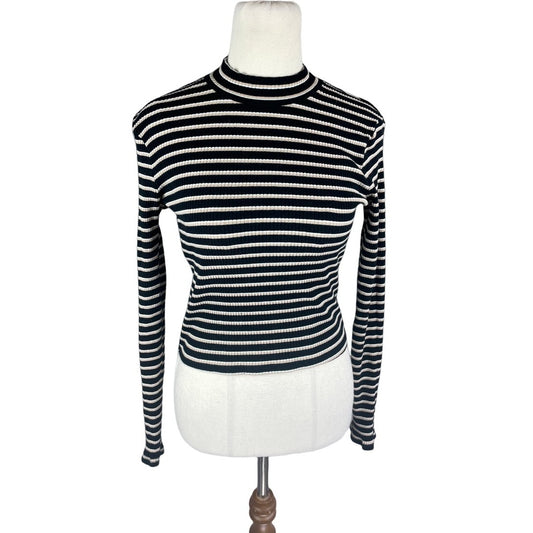 Dotti striped turtle neck jumper | size 6