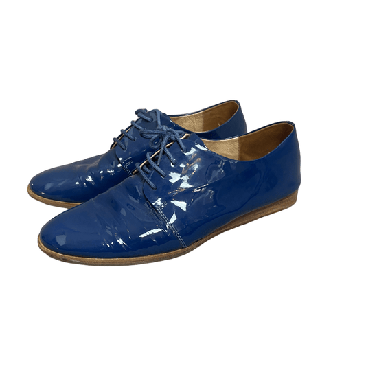 Elk patent blue brogues | size 8.5 or EU39