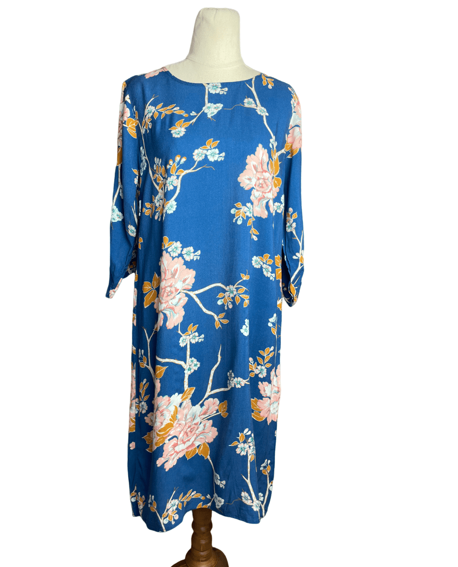 Esplanade blue flower dress | size 10