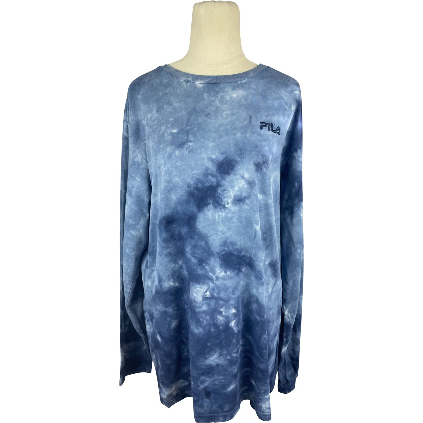 Fila blue tie dye longline jumper | size 8-10