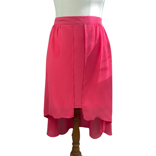 Forever New hot pink high low mini skirt | size 10