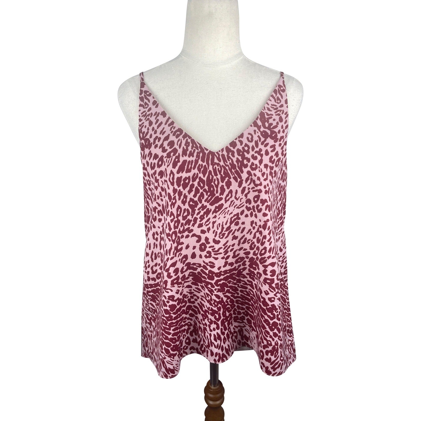 Forever New red and pink leopard print cami | size 8