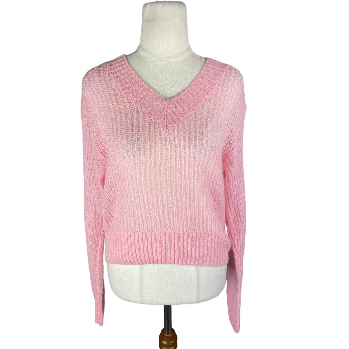 Glassons wool blend pink knit jumper | size 6-8