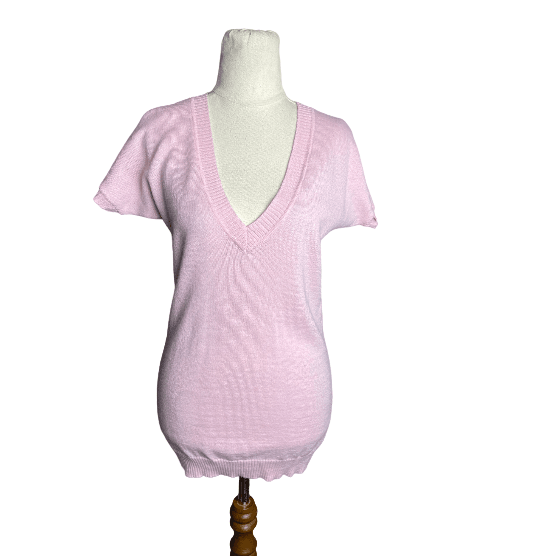 Glassons pink wool sleeveless jumper | size 8