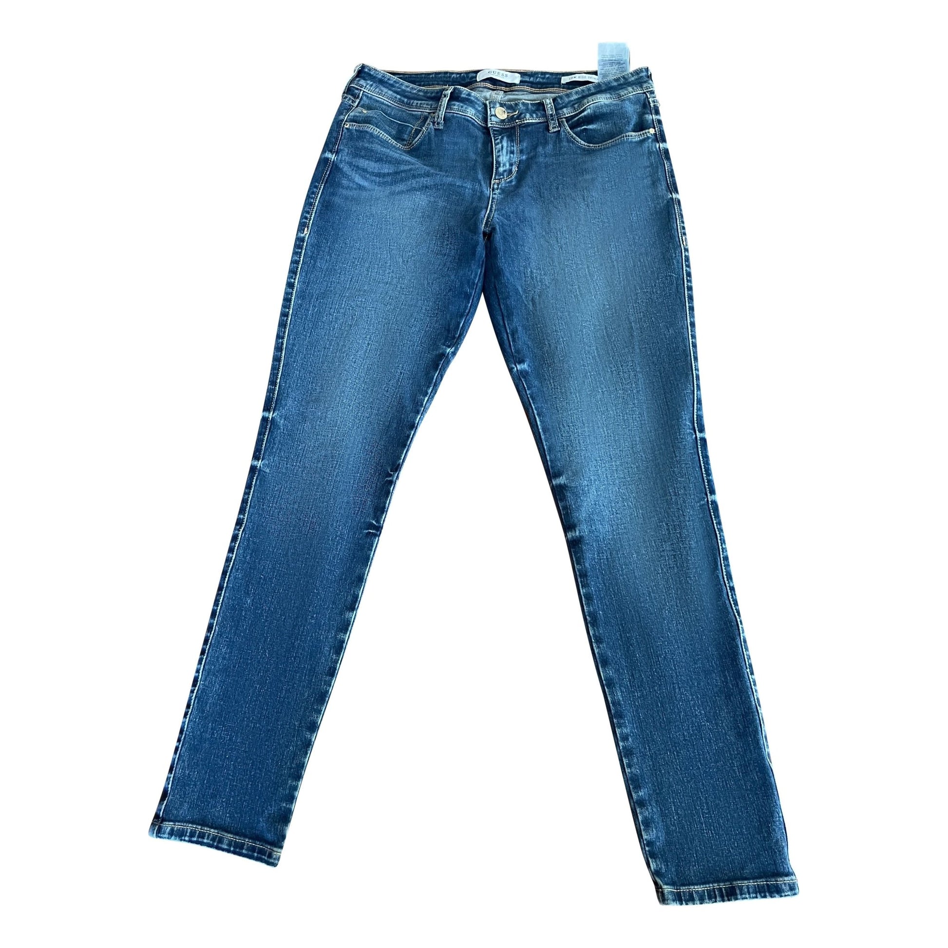 Guess blue low rise skinny jeans | size 30