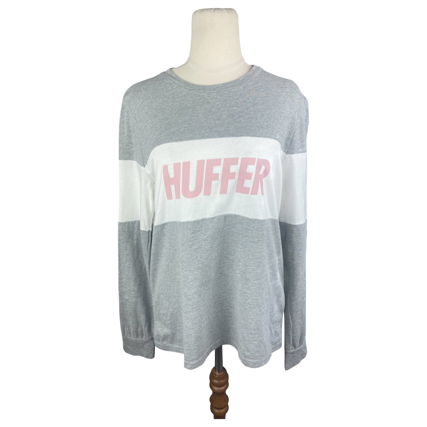 Huffer long sleeve grey t-shirt | size 8