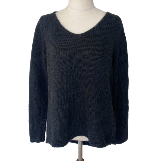 JACQUI.E black angora blend jumper | size 12