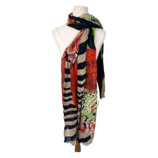 Floral pattern scarf