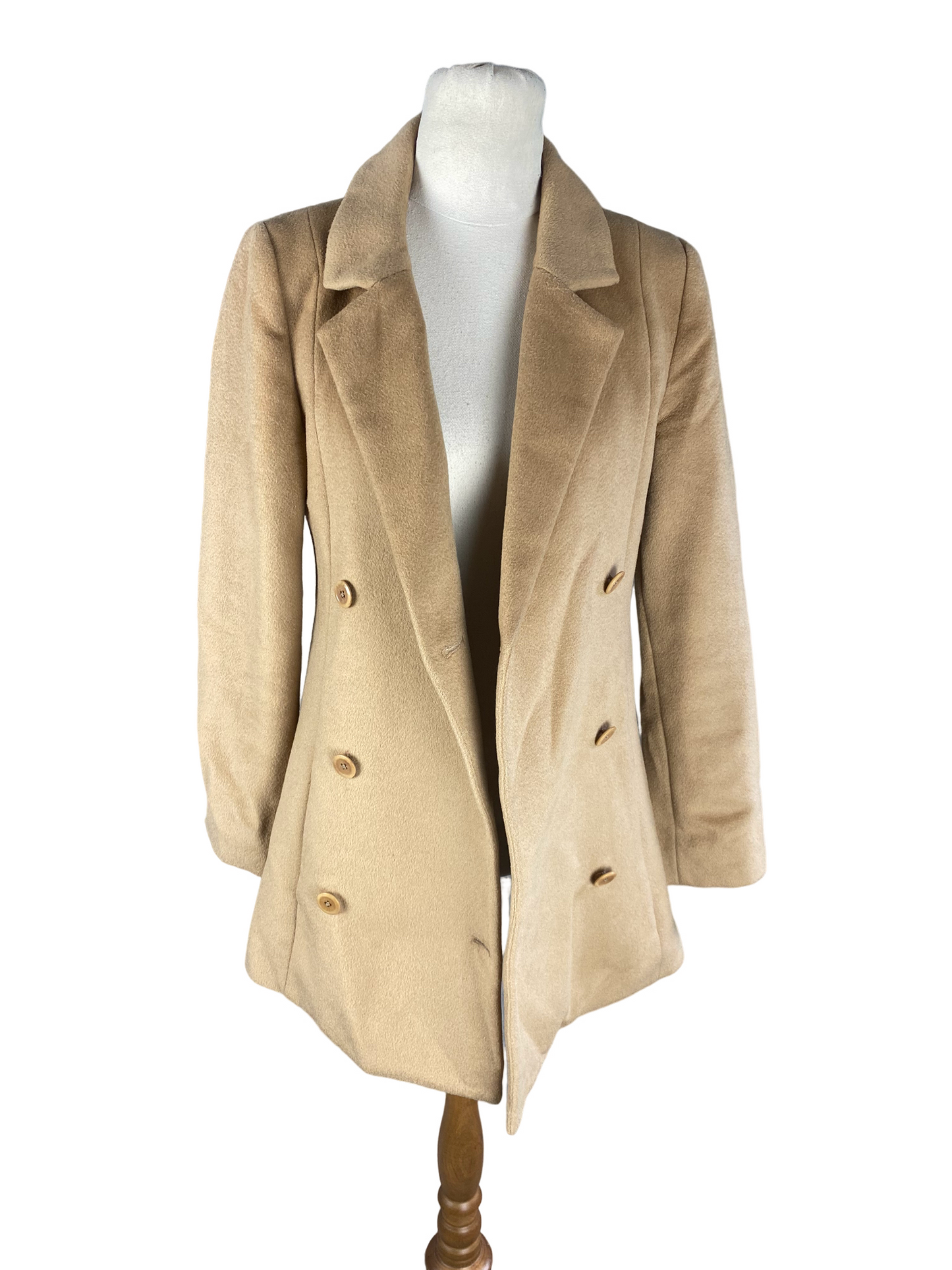 Liam 100% wool camel coat | size 8