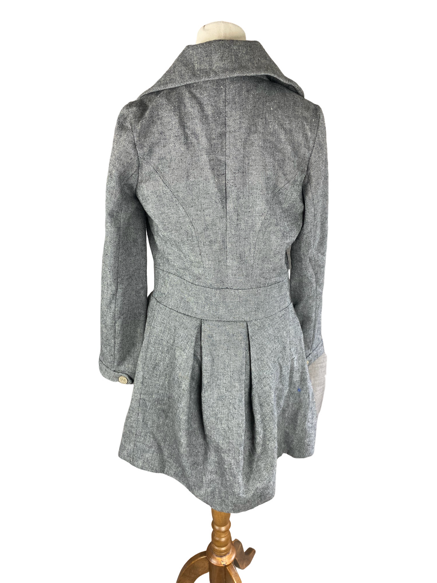 Ruby grey wool-blend coat | size 6