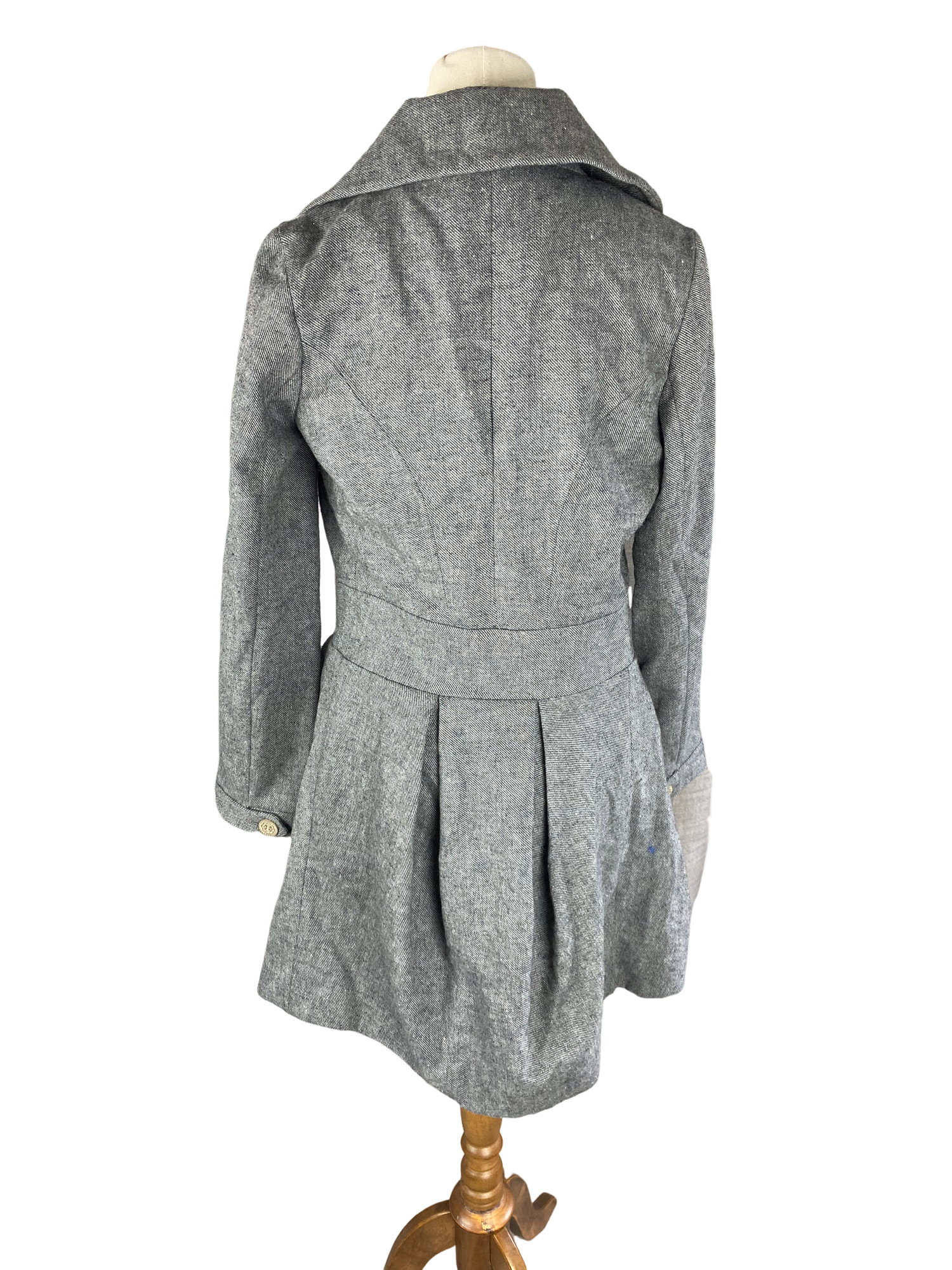 Ruby grey wool-blend coat | size 6