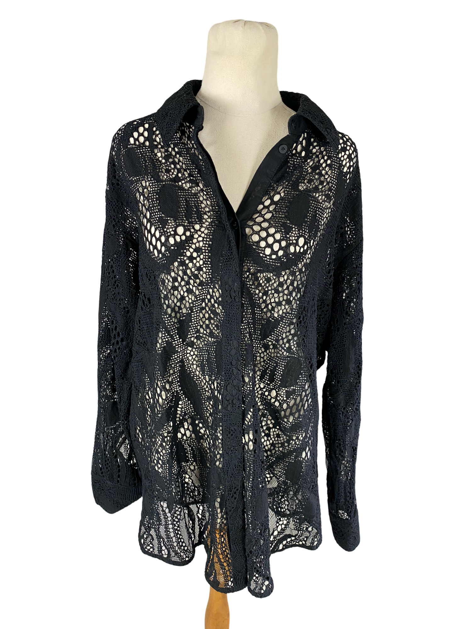 Moochi adapt lace longline shirt | size 12