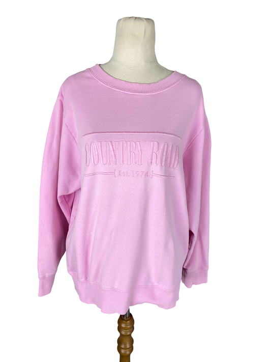 Country Road pink heritage jumper | size medium