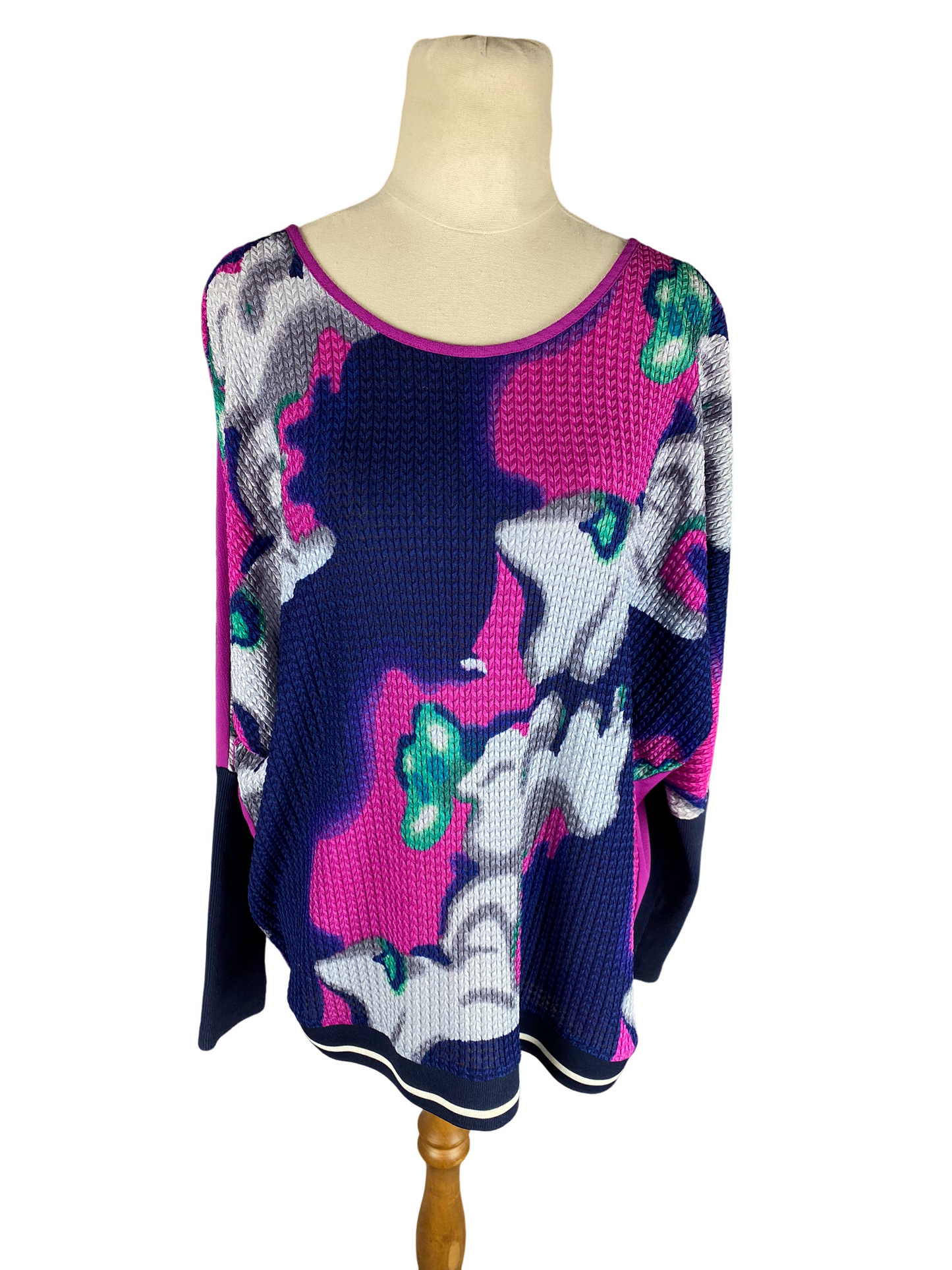 Charlo pink print long sleeve top | size 12