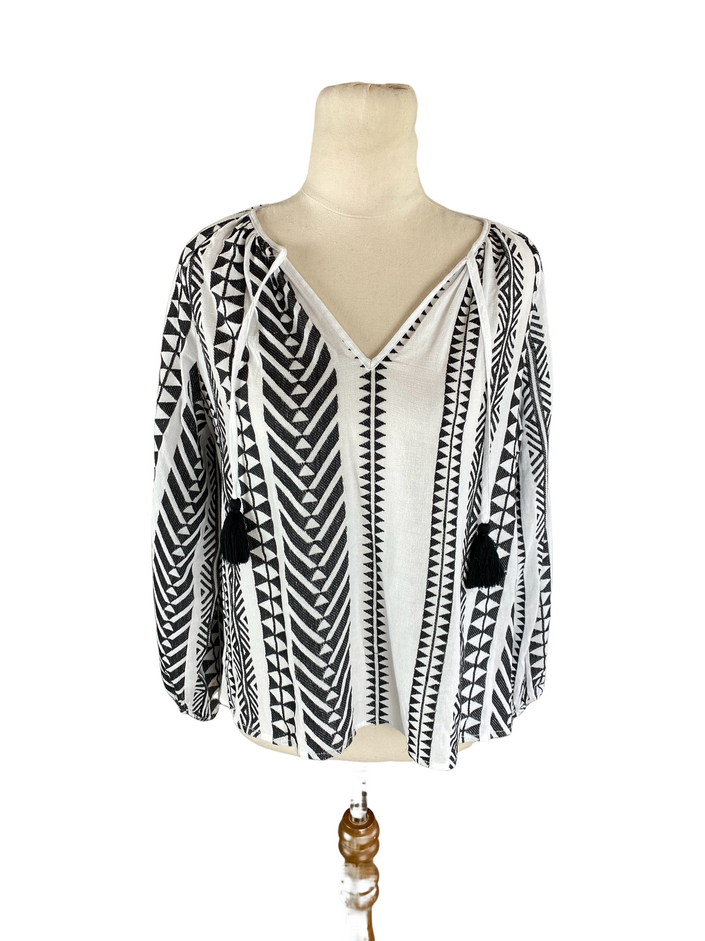 Decjuba white pattern top | size 10