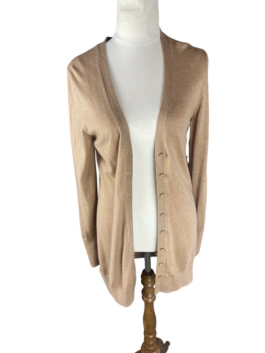 Country Road longline merino & silk cardigan | size 14