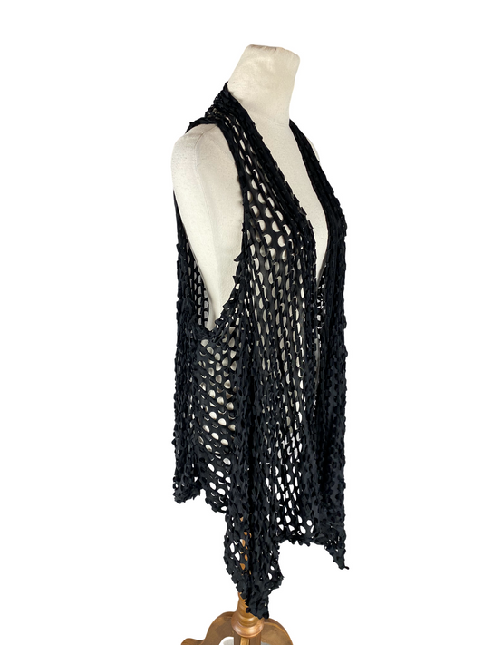 Spirit Wardrobe sleeveless cardigan  in black | size XL