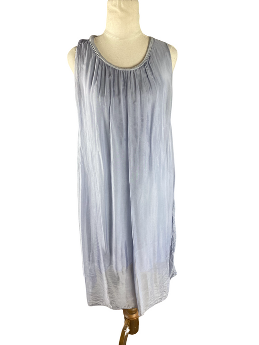 Harem silk and cotton baby blue dress | size 12