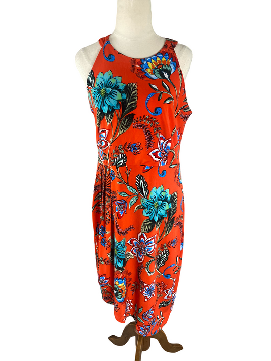 Rockmans red floral dress | size 10