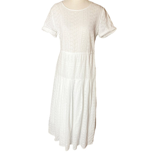 Kate Sylvester white cotton dress | size 8