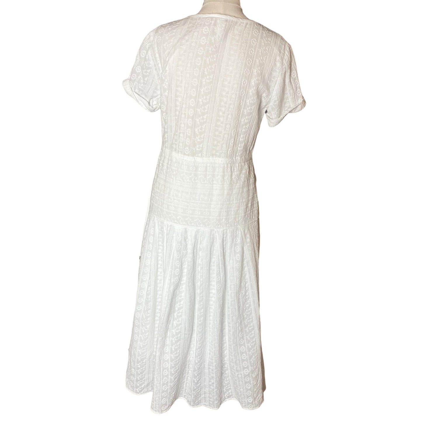 Kate Sylvester white cotton dress | size 8