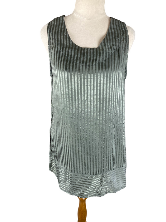 Zacharys sleeveless grey top | size 12 (made in NZ)