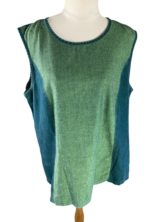 RV Australia green sleeveless top | size 16