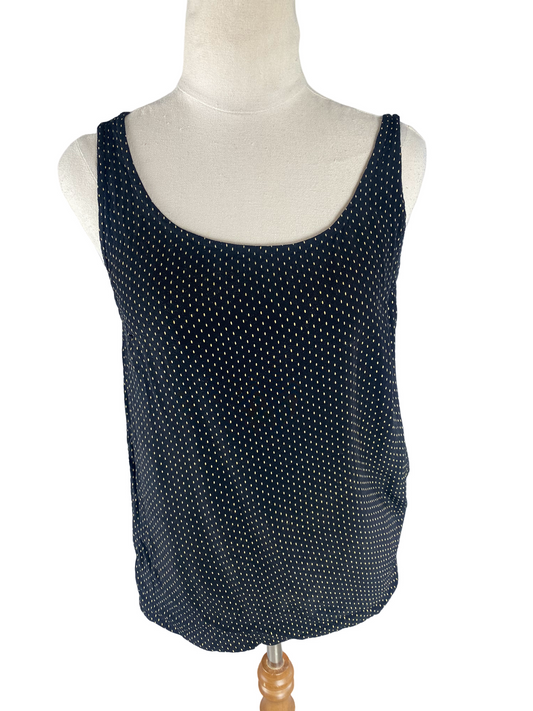 MSCH black spotted sleeveless top | size 8